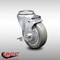 Service Caster 4 Inch SS Gray Polyurethane Wheel Swivel Bolt Hole Caster with Brake SCC SCC-SSBH20S414-PPUB-TLB - alternate 1